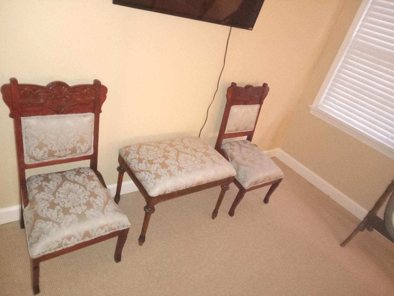 Full set of restored chairs
